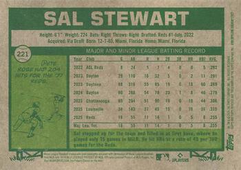 2026 Topps Heritage #221 Sal Stewart Chrome Refractors