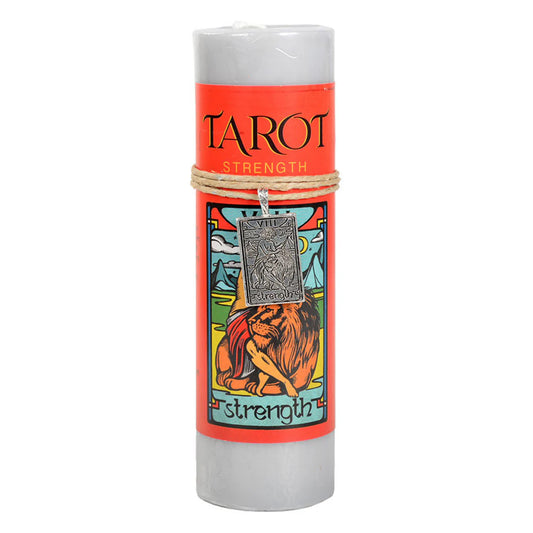 Tarot Strength Tall Candle