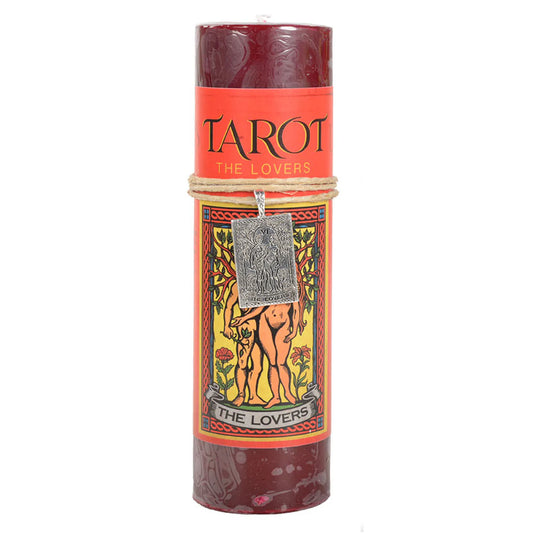 Tarot The Lovers Tall Candle