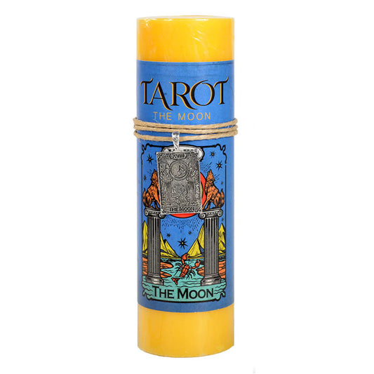 Tarot The Moon Tall Candle