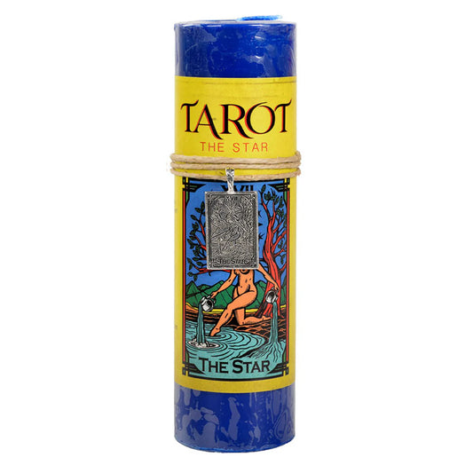 Tarot The Star Tall Candle