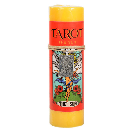 Tarot The Sun Tall Candle