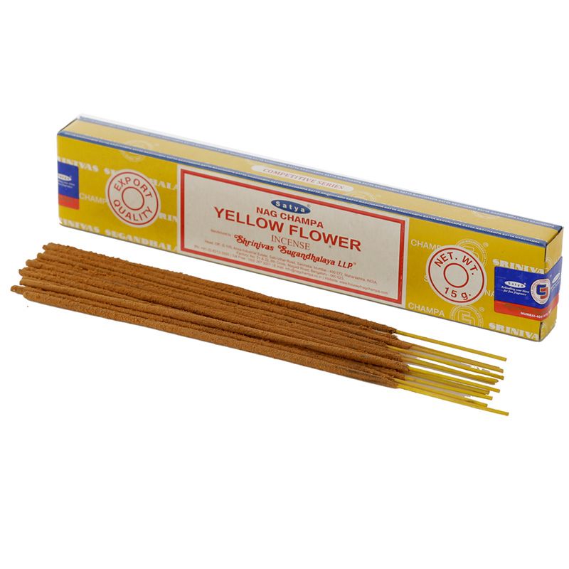 Satya Nag Champa Yellow Flower Incense