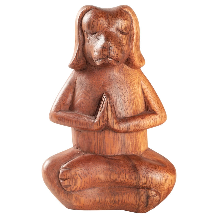 Wooden Dog Statue