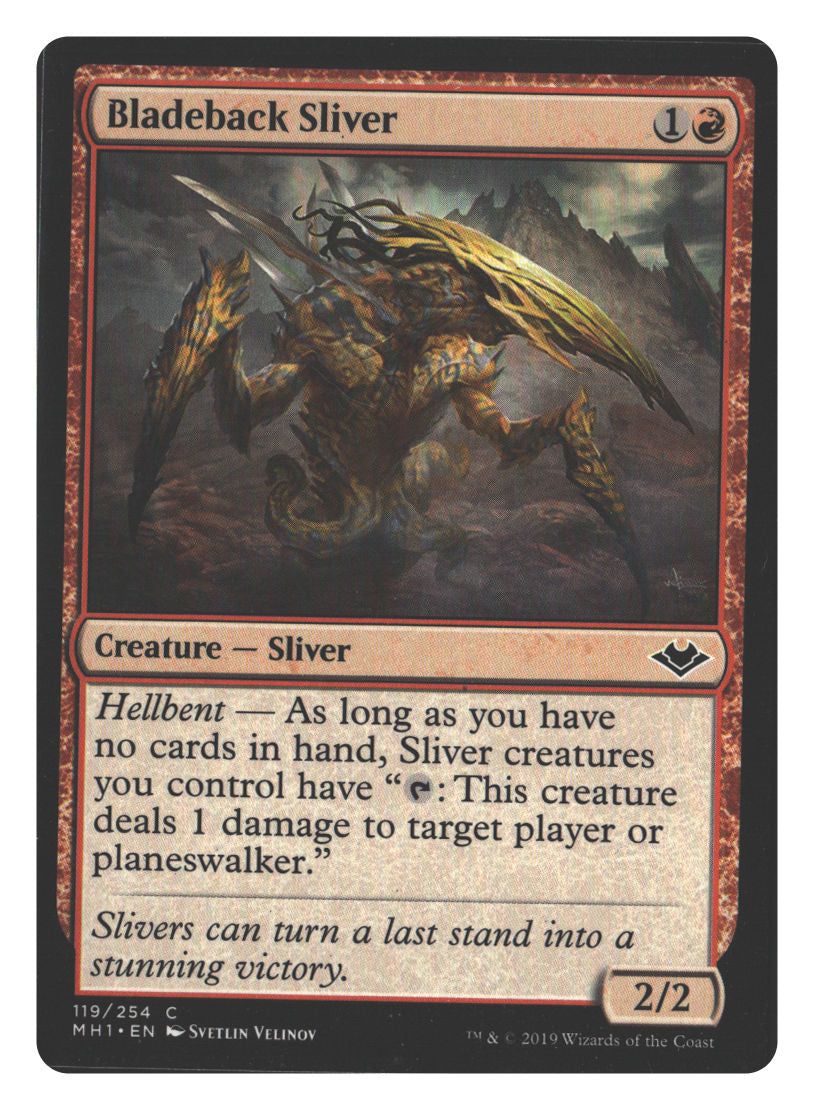Bladeback Sliver | Lightly Played / English / Normal