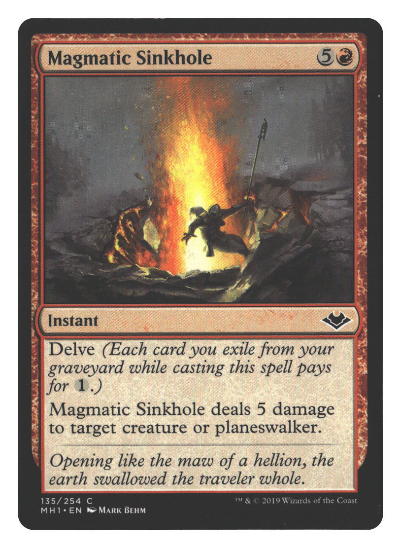 Magmatic Sinkhole | Lightly Played / English / Normal