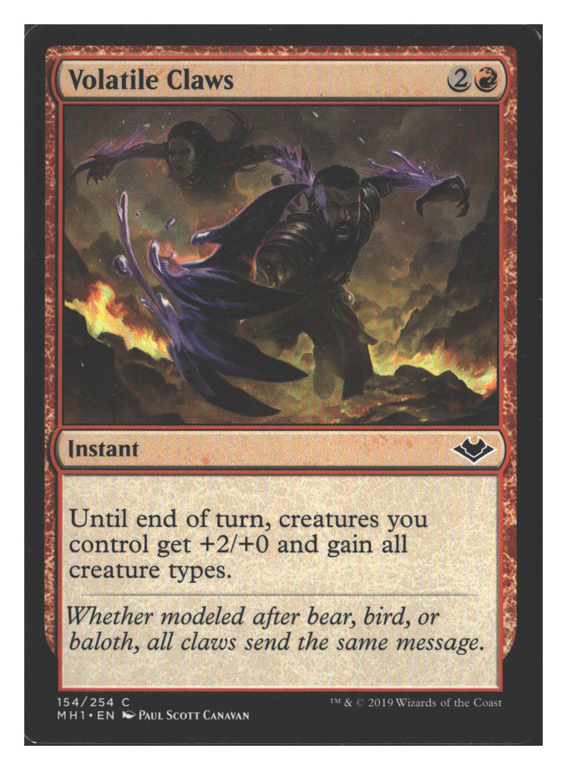 Volatile Claws | Lightly Played / English / Normal
