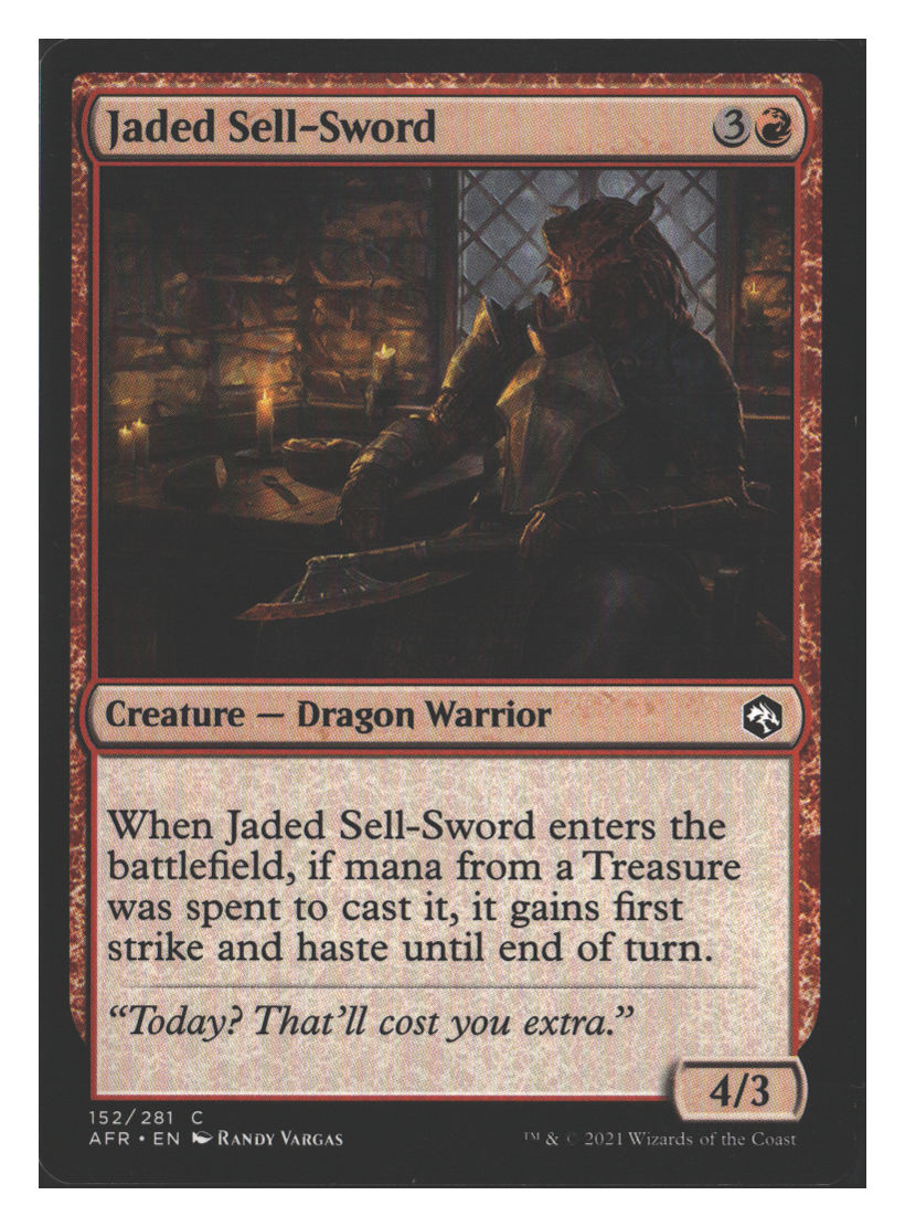 Jaded Sell-Sword | Lightly Played / English / Normal