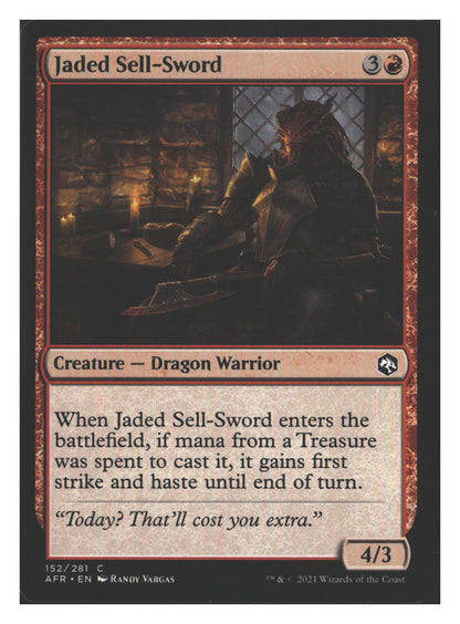 Jaded Sell-Sword | Lightly Played / English / Normal