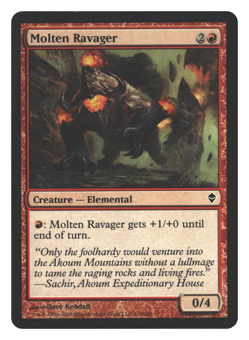 Molten Ravager | Lightly Played / English / Normal