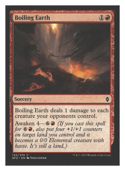 Boiling Earth | Lightly Played / English / Normal