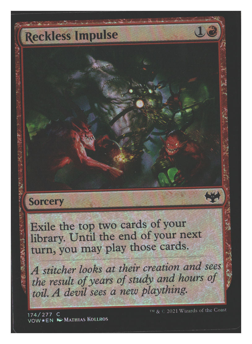Reckless Impulse | Lightly Played / English / Foil