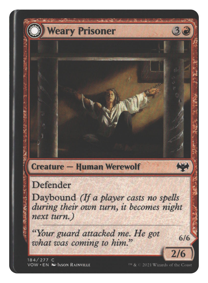 Weary Prisoner | Lightly Played / English / Normal