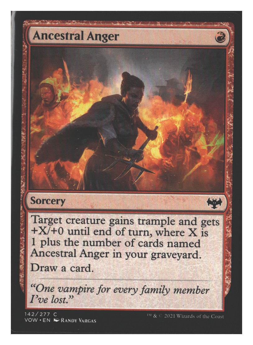 Ancestral Anger | Lightly Played / English / Normal