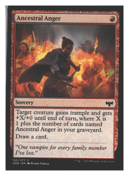 Ancestral Anger | Lightly Played / English / Normal
