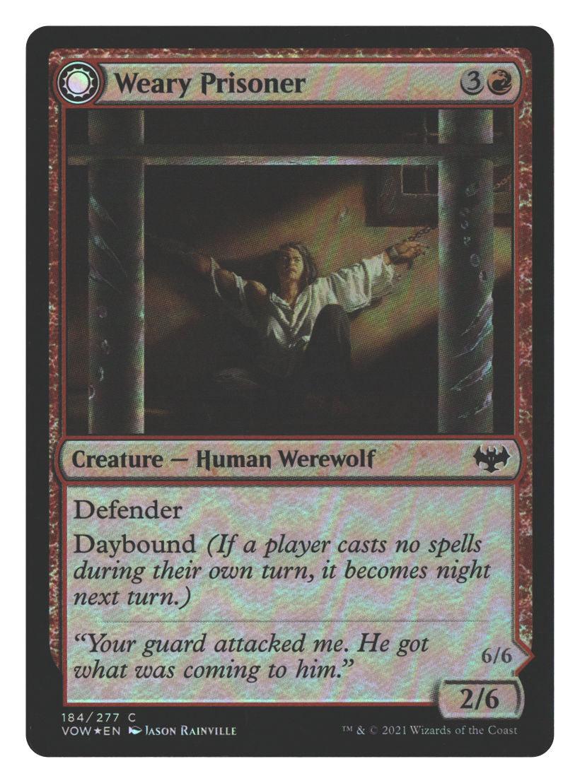 Weary Prisoner | Lightly Played / English / Foil