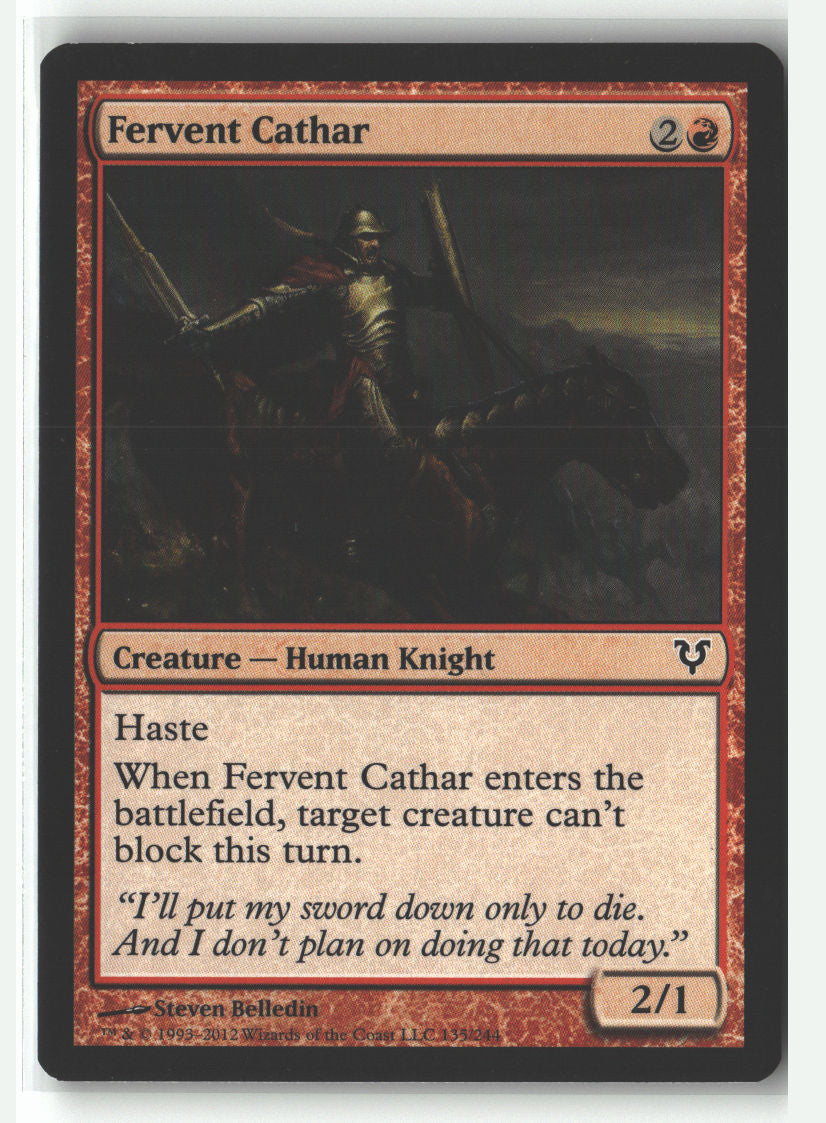 Fervent Cathar | Lightly Played / English / Normal