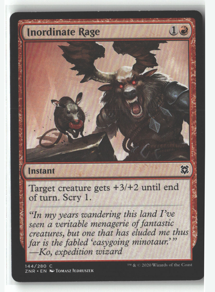 Inordinate Rage | Lightly Played / English / Normal