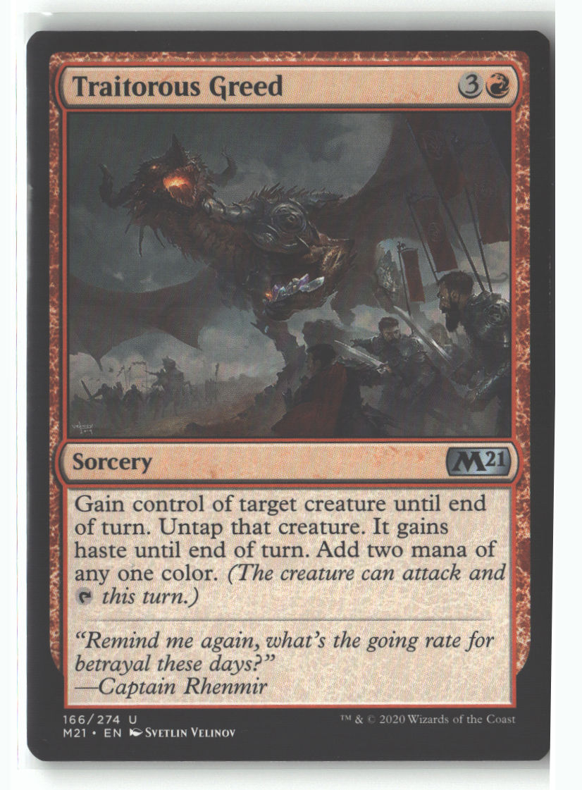 Traitorous Greed | Lightly Played / English / Normal