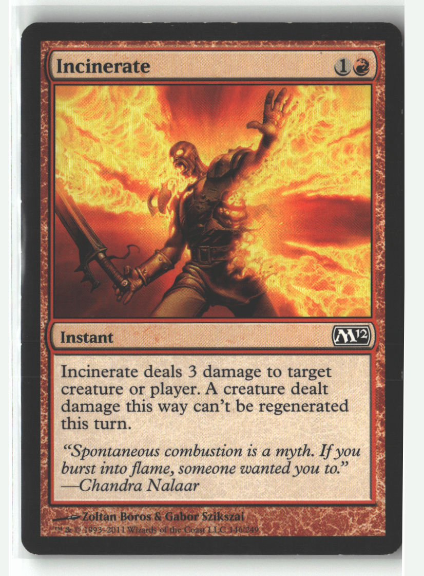 Incinerate