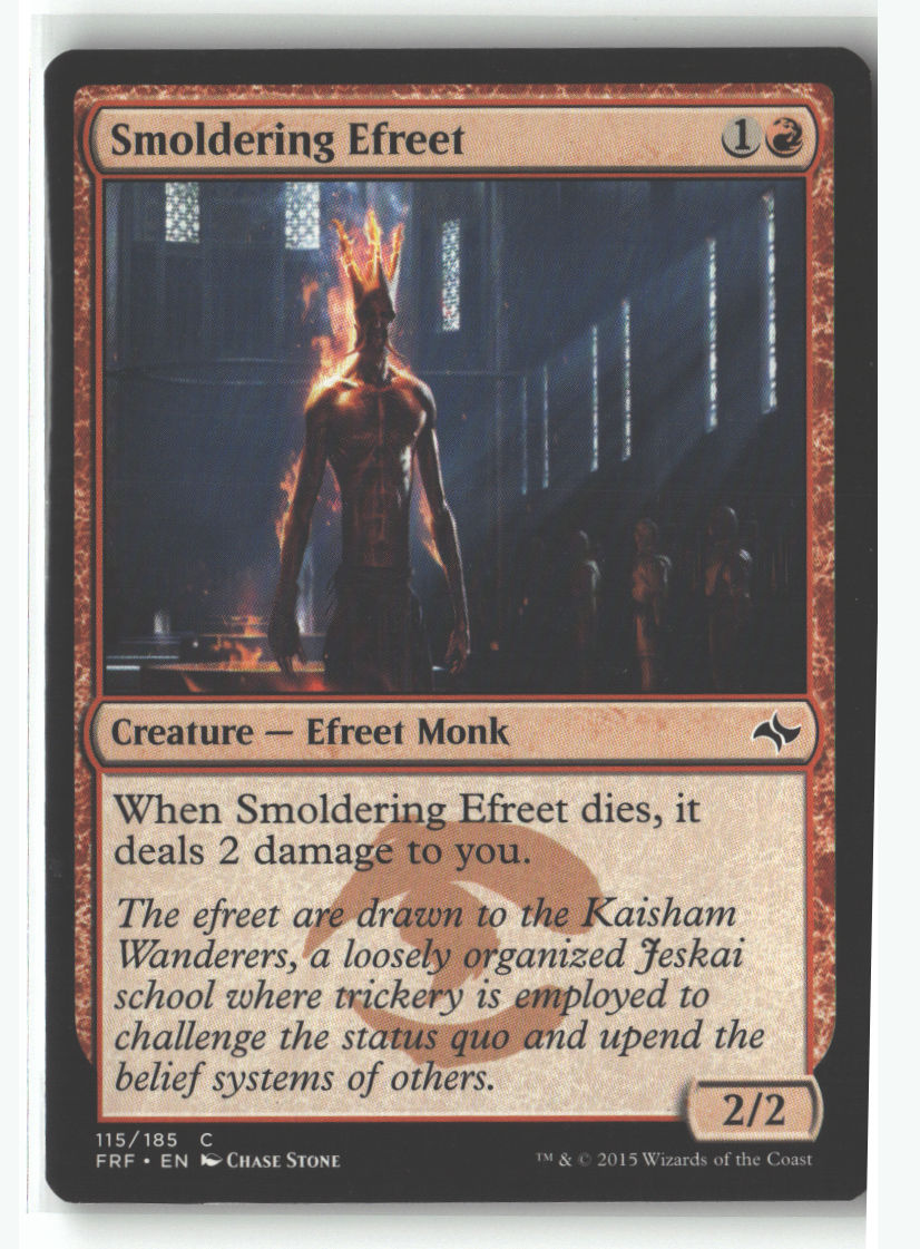 Smoldering Efreet | Lightly Played / English / Normal
