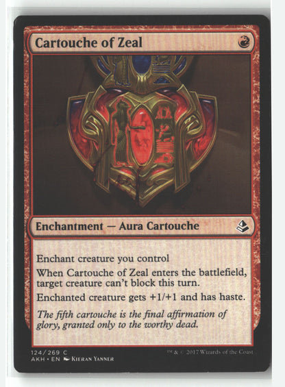 Cartouche of Zeal | Lightly Played / English / Normal