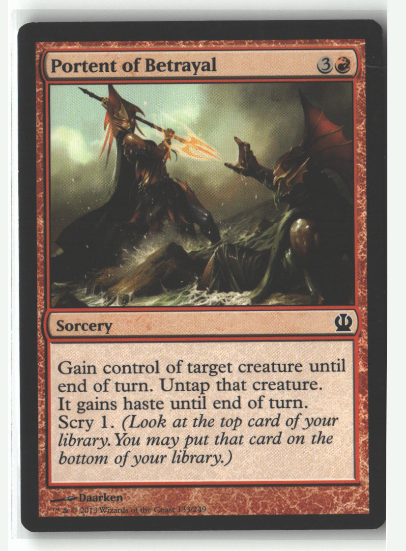 Portent of Betrayal | Lightly Played / English / Normal