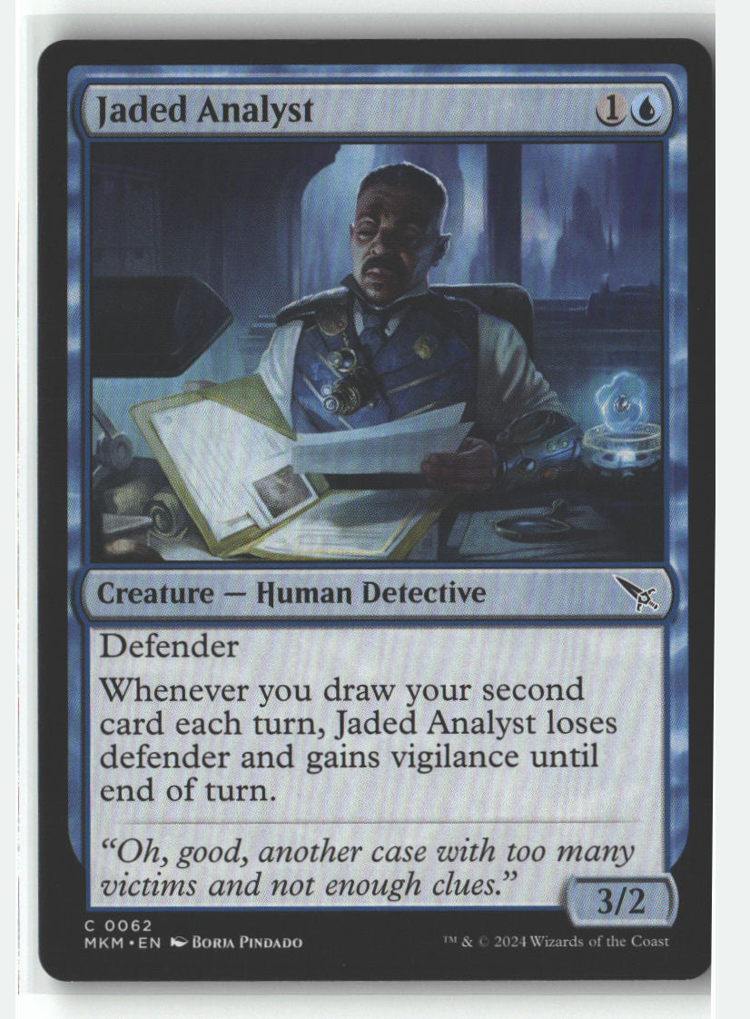 Jaded Analyst | Lightly Played / English / Normal