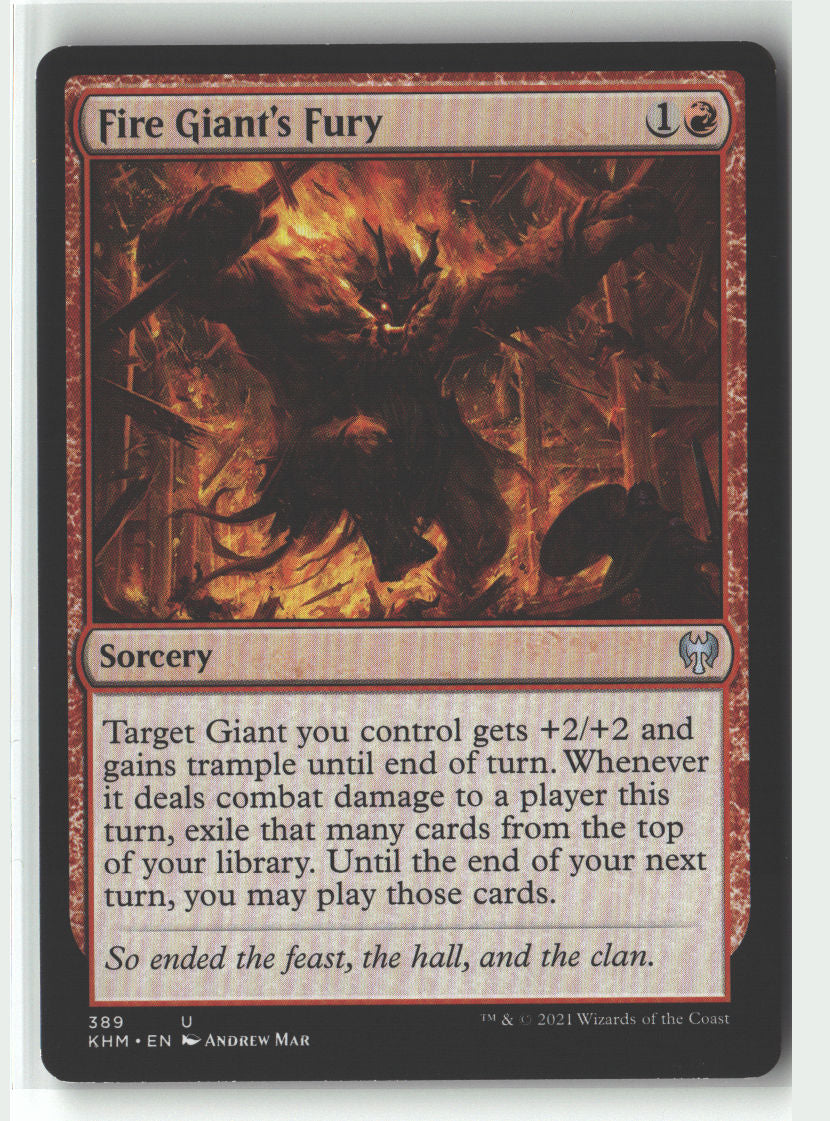 Fire Giant's Fury | Lightly Played / English / Normal