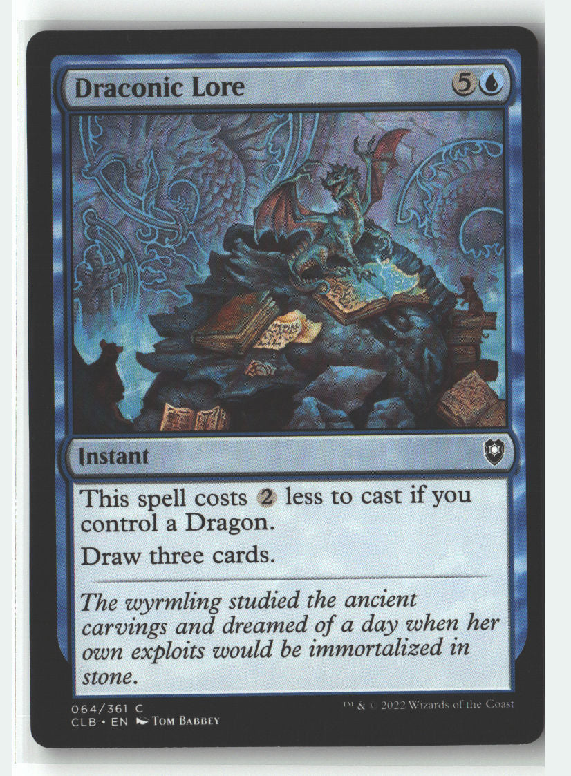 Draconic Lore | Lightly Played / English / Normal
