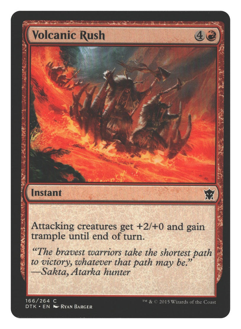 Volcanic Rush | Lightly Played / English / Normal