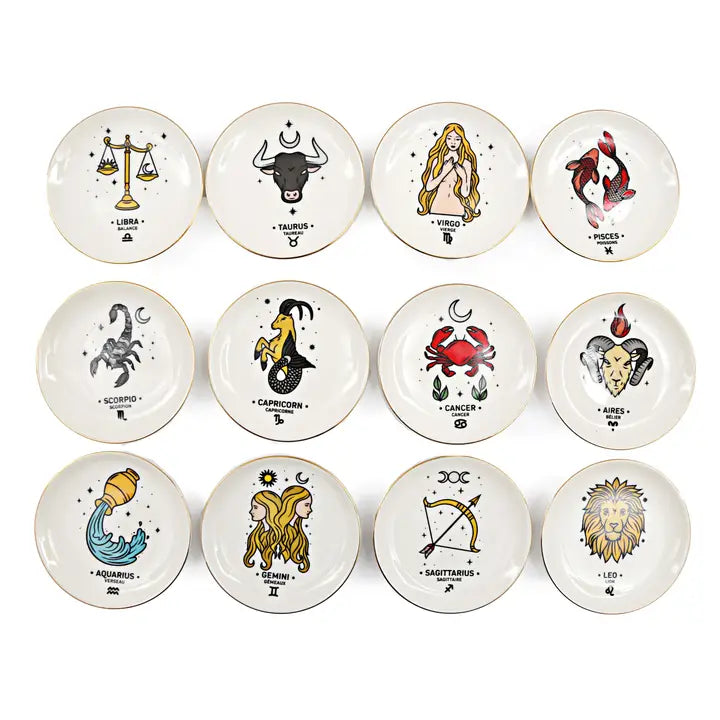 Porcelain Zodiac Trinket Dish